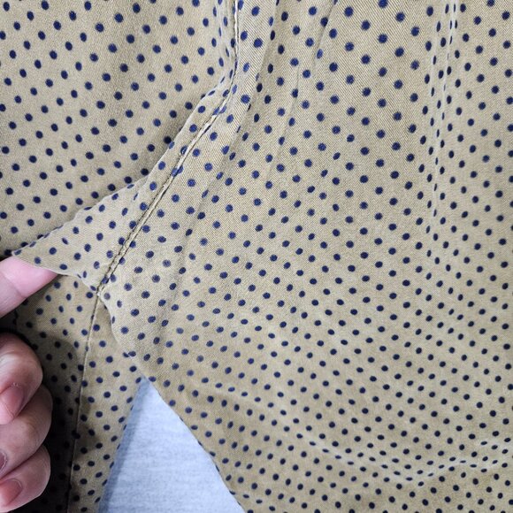 By Anthropologie Polka dot Army Green Jogger Pants Size L - Picture 9 of 10